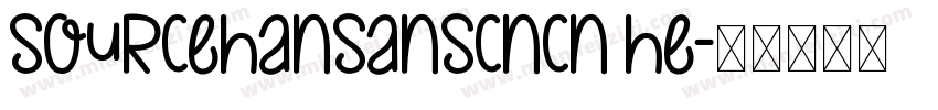 sourcehansanscncn he字体转换